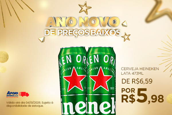 Cerveja Heineken 473ml até 04/01